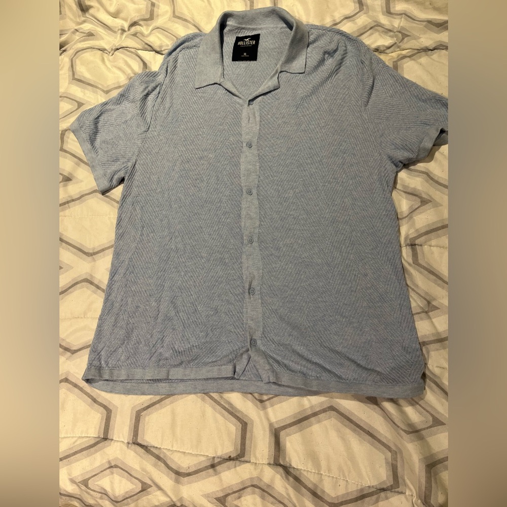 XL blue hollister polo